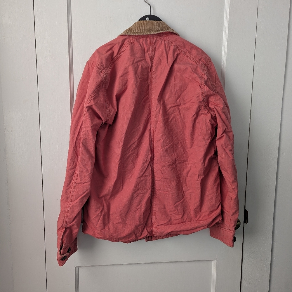 Abercrombie & Fitch Barn Jacket Corduroy Collar Flannel Lined Size Medium Men's - Picture 5 of 9